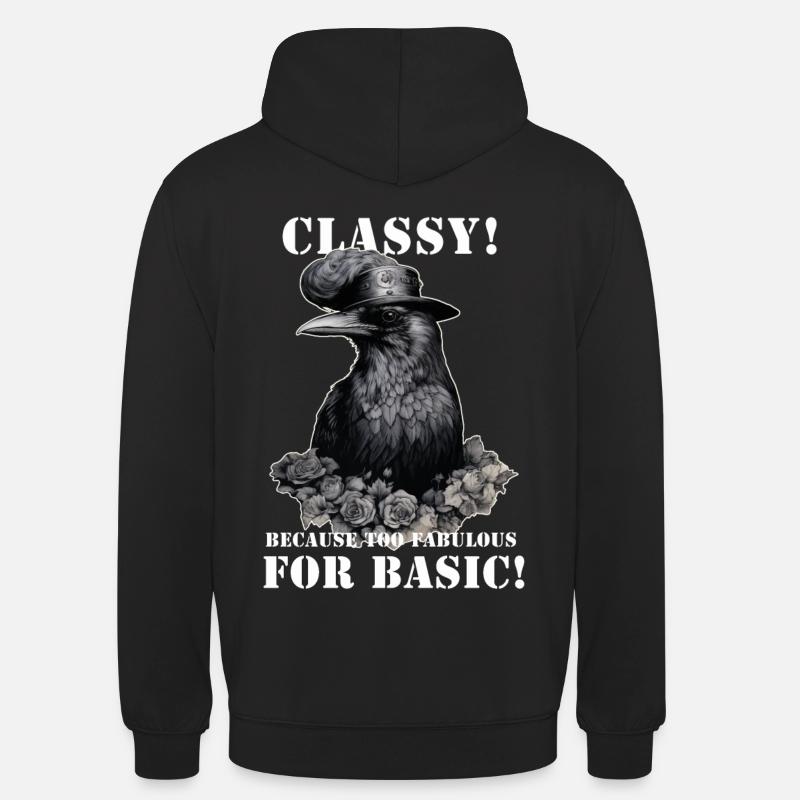 Steampunk Rabe - Unisex Hoodie - Schwarz