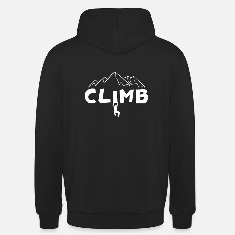 Klettern - Unisex Hoodie - Schwarz