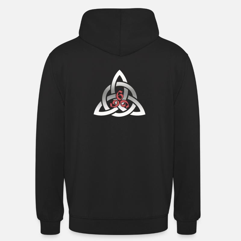 Symbole / Logo du mal 666 - Sweat-shirt à capuche unisexe - noir