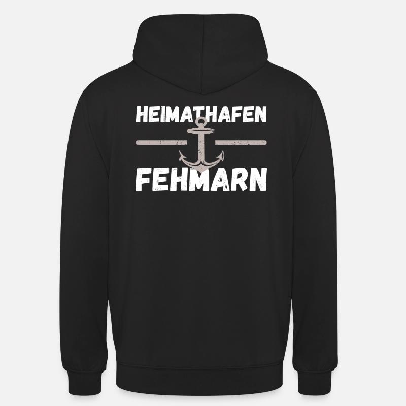 Heimathafen Fehmarn - Unisex Hoodie - Schwarz