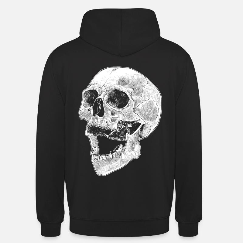 Skull skull bones Gothic - Unisex Hoodie - black