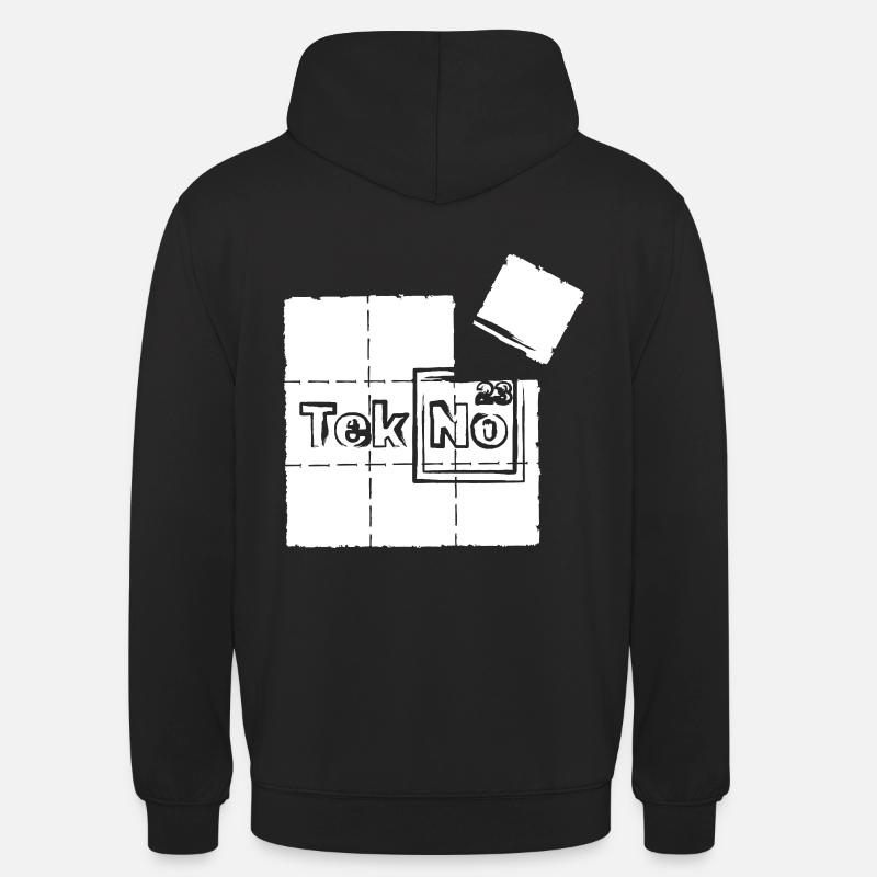 sous-main tekno 23 - Sweat-shirt à capuche unisexe - noir