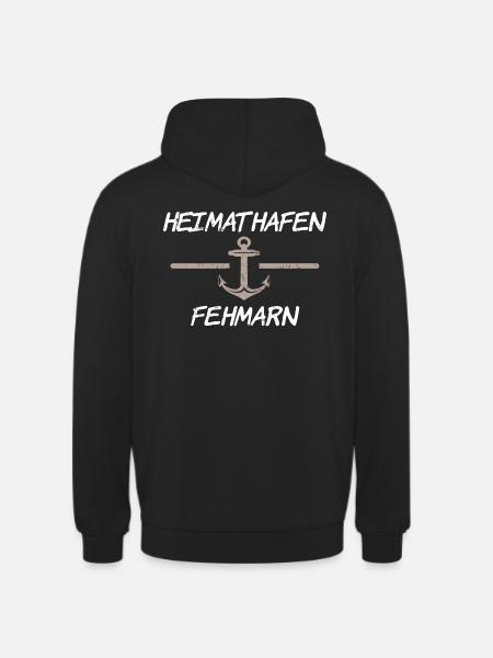 Heimathafen Fehmarn - Unisex Hoodie - Schwarz