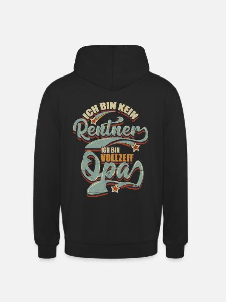 Rentner Geschenk Opa - Unisex Hoodie - Schwarz
