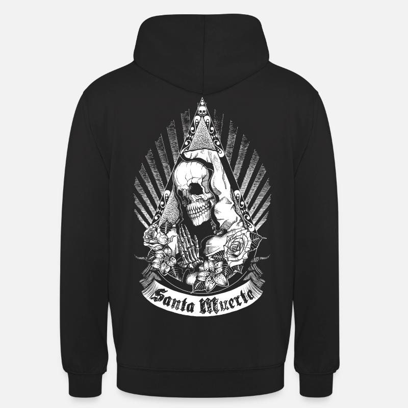 Santa Muerte - Version noire - Sweat-shirt à capuche unisexe - noir