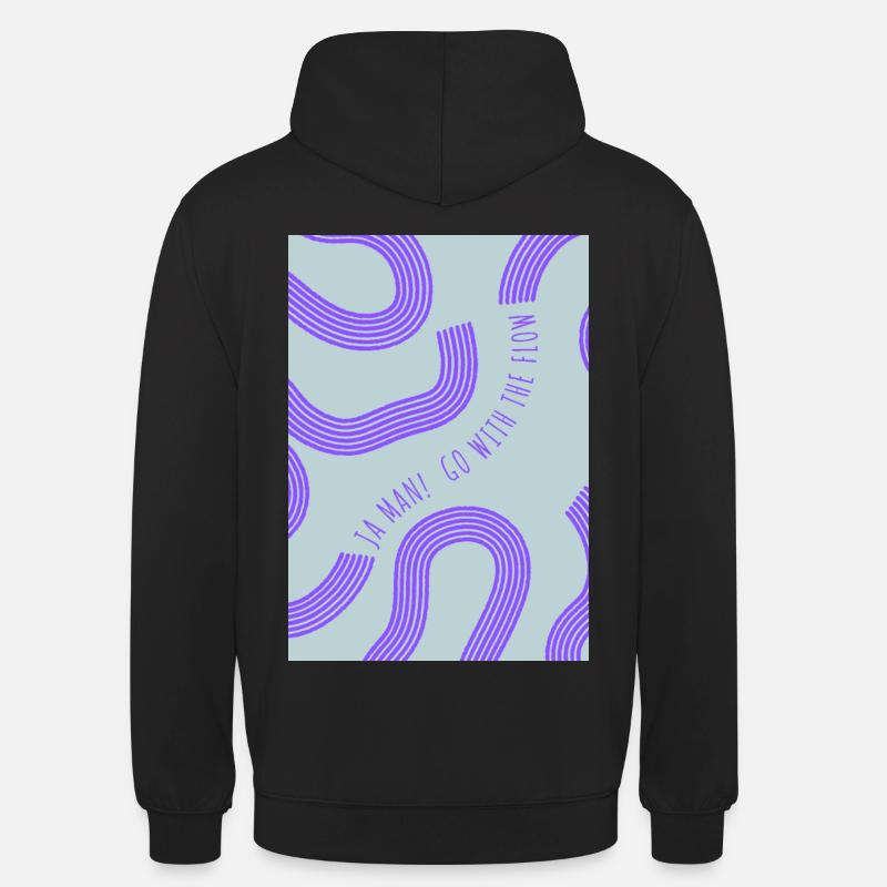 Segui la corrente - Felpa con cappuccio unisex - nero