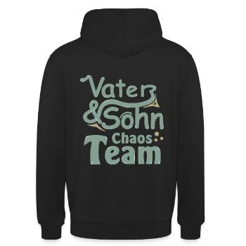 Bester Vater, Vater und Sohn - Unisex Hoodie - Schwarz - Hinten - Michal (187cm)