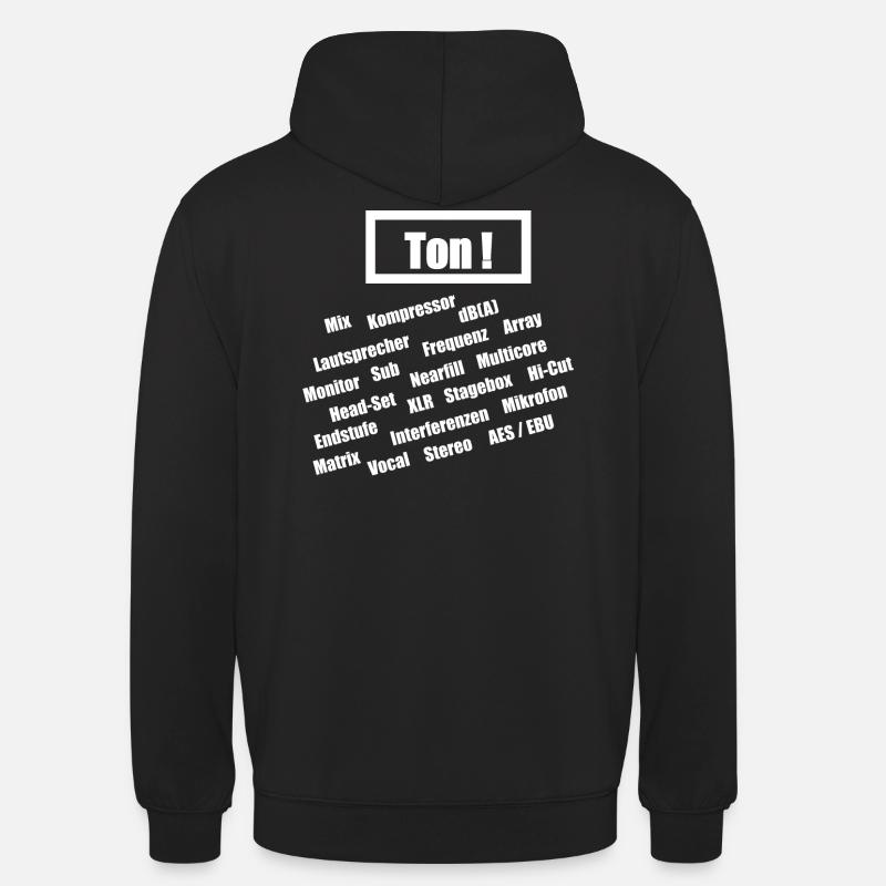 Tontechniker Wortschatz - Unisex Hoodie - Schwarz