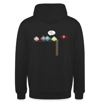 lustige Wlan Vögel Vogel Geschenk Wellensittich - Unisex Hoodie - Schwarz - Hinten - Michal (187cm)