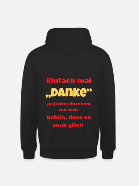 Danke an jeden einzelnen - Unisex Hoodie - Schwarz