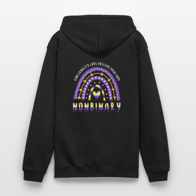 Nonbinary Pride Nonbinary Regenbogen Unisex Hoodie