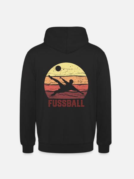 FUSSBALL - Unisex Hoodie - Schwarz