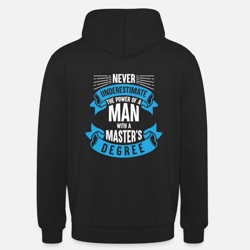 Mann Master Abschluss Geschenk Shirt - Unisex Hoodie - Schwarz