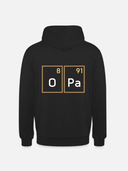 Opa (Sauerstoff, Palladium) - Unisex Hoodie - Schwarz