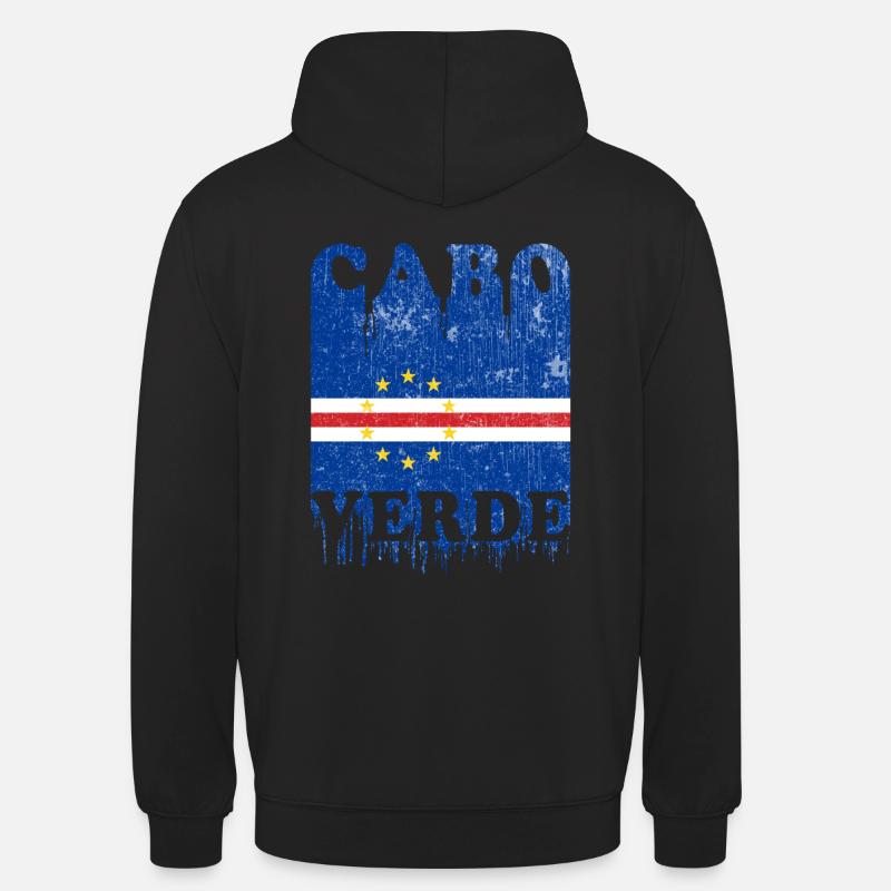 Cabo Verde 2020 Cap Verde Drapeau Afrique - Sweat-shirt à capuche unisexe - noir