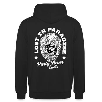 Lost In Paradise - Unisex Hoodie - black - Back - Michal (187cm)
