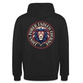 Endless Courage - Unisex Hoodie - Schwarz - Hinten - Michal (187cm)