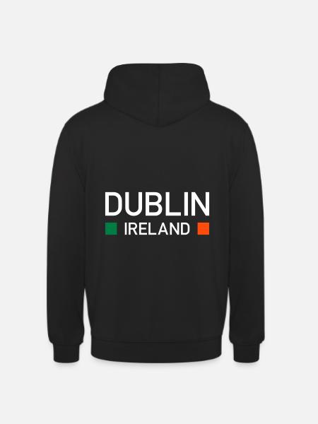 Dublin, Ireland (two squares) - Unisex Hoodie - black
