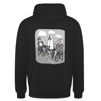 Snapt camp - Unisex Hoodie - Schwarz - Hinten - Michal (187cm)