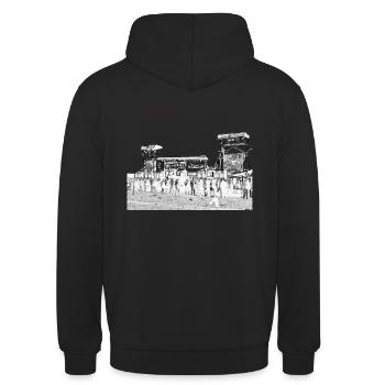 rave - Felpa con cappuccio unisex - nero - Retro - Michal (187cm)