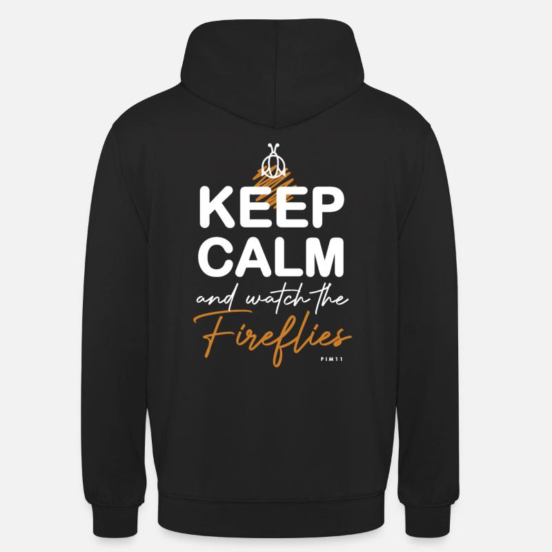 Luciole - Sweat-shirt à capuche unisexe - noir