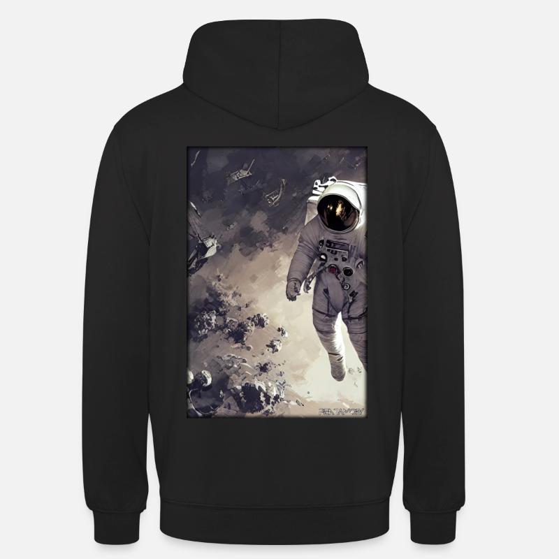 Astronaut Zukunft Sci-Fi Technik - Unisex Hoodie - Schwarz
