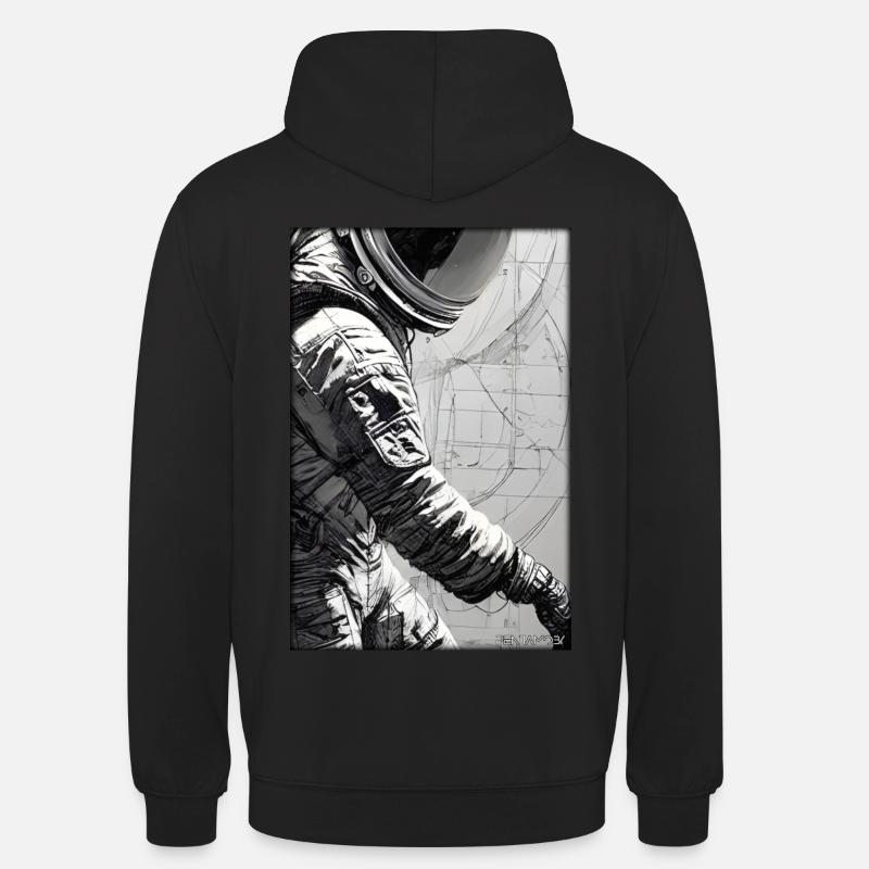 Astronaut Zukunft Sci-Fi Technik - Unisex Hoodie - Schwarz