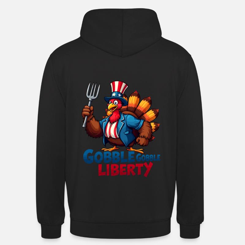 Gobble Gobble Liberty - Unisex Hoodie - black