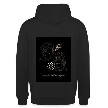 Maximillien pégasus - Sweat-shirt à capuche unisexe - noir - Dos - Michal (187cm)