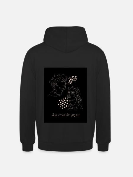 Maximillien pégasus - Sweat-shirt à capuche unisexe - noir