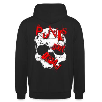 Punks Not Dead - Unisex Hoodie - Schwarz - Hinten - Michal (187cm)