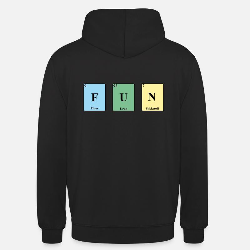 Fun Periodic Table Elements PSE - Unisex Hoodie - black