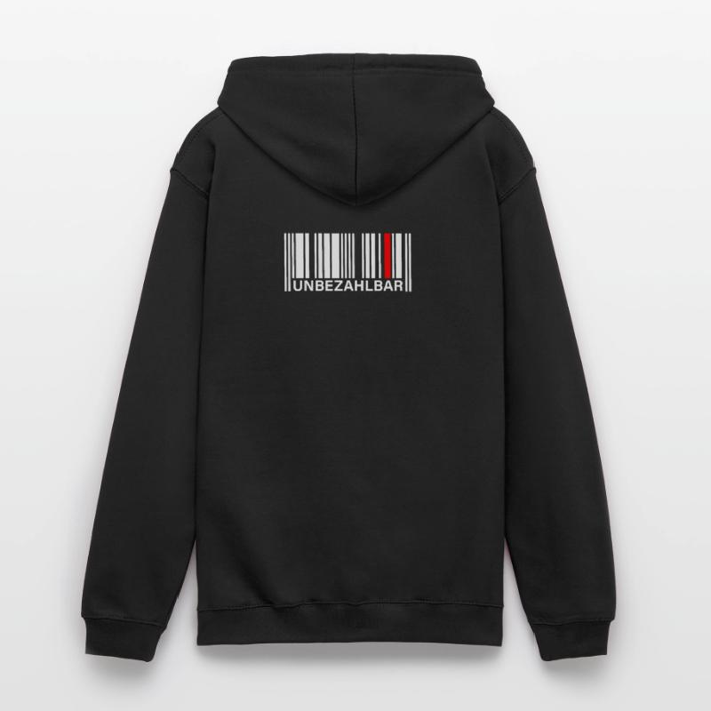 Barcode Strichcode Unbezahlbar einzigartig Unisex Hoodie
