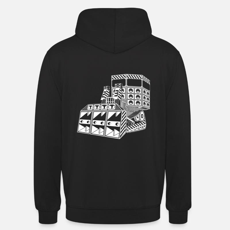 Bulldozer Tekno 23 - Sweat-shirt à capuche unisexe - noir