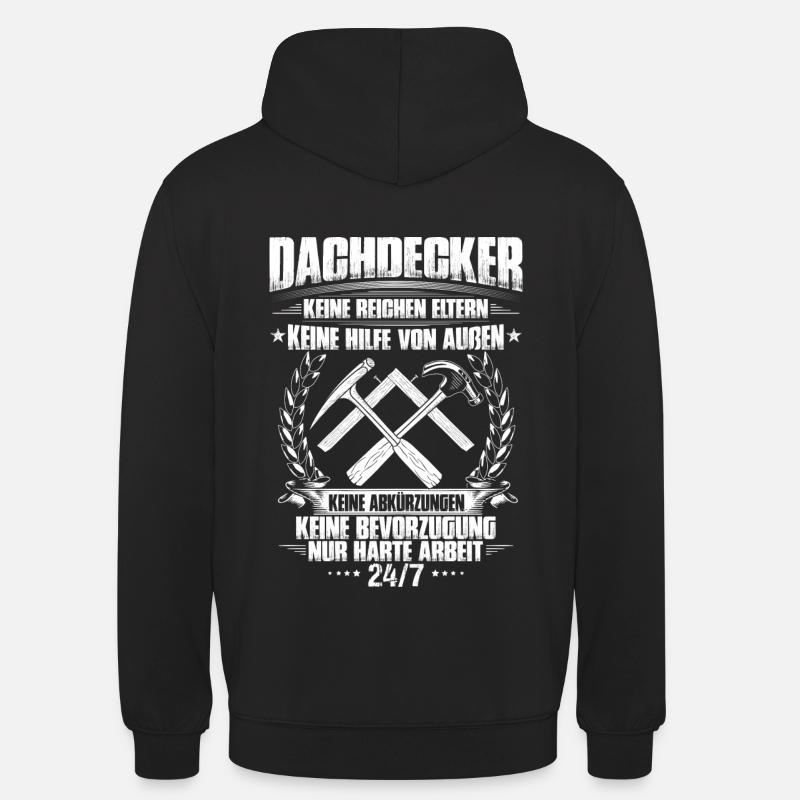 Dachdecker/Dachklempner/Dachspengler/Geschenk - Unisex Hoodie - Schwarz