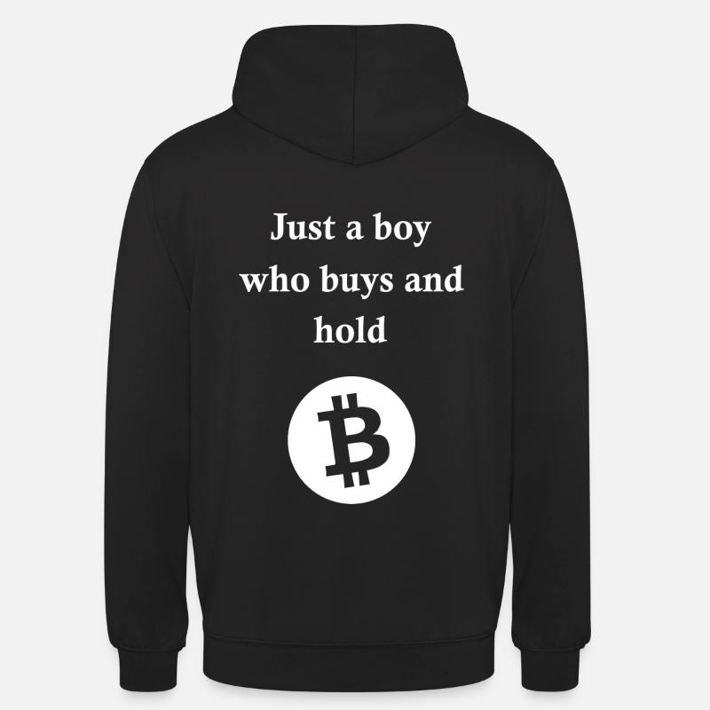 drôle de dire Bitcoin - Sweat-shirt à capuche unisexe - noir