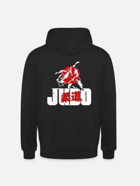 Judo - Sweat-shirt à capuche unisexe - noir