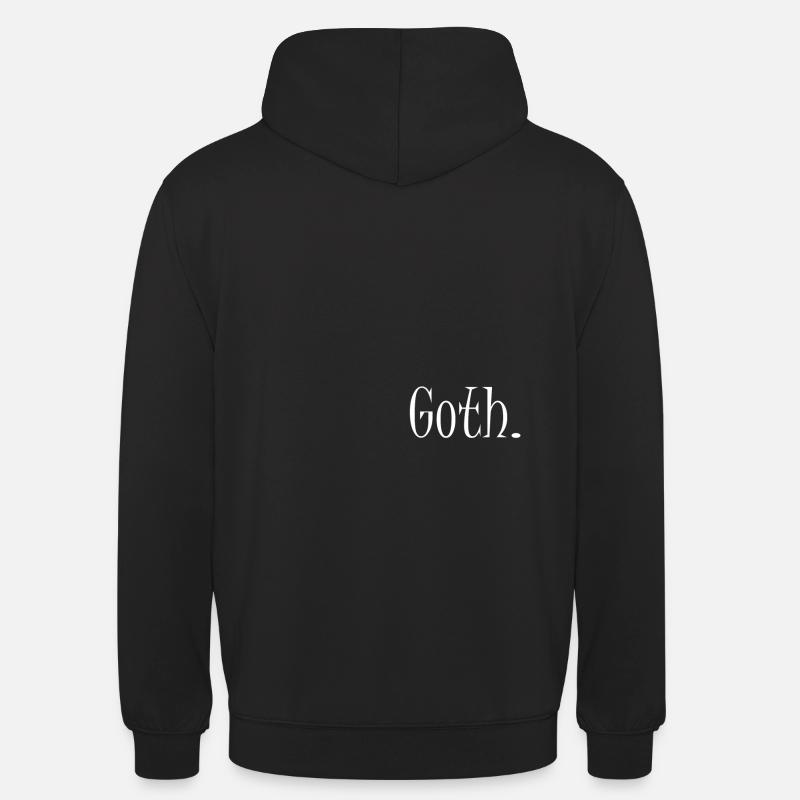 Goth - Bluza z kapturem typu unisex - czarny