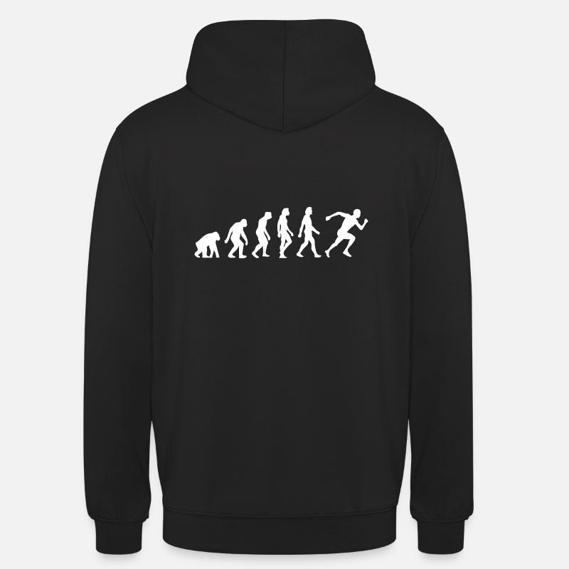 Die Evolution von Laufen - Unisex Hoodie - Schwarz
