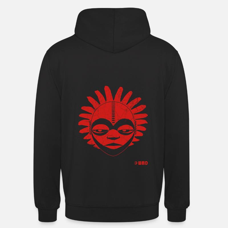 Yaoundé - Red - Sweat-shirt à capuche unisexe - noir