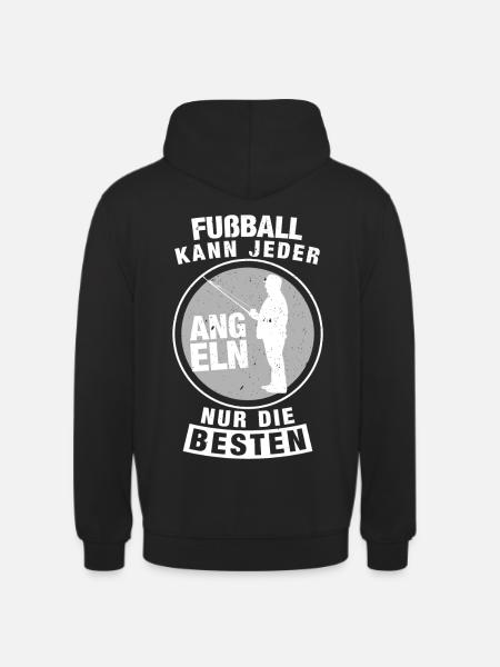 Angeln - Unisex Hoodie - Schwarz