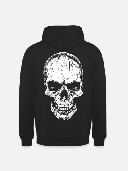 Crâne - Sweat-shirt à capuche unisexe - noir