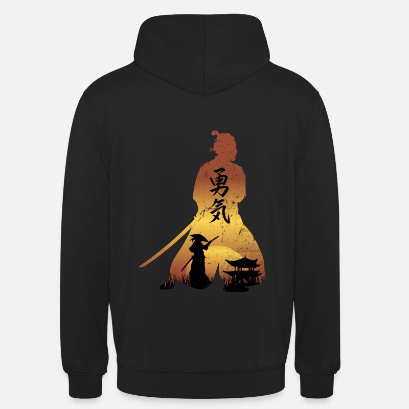 Samurai - courage - Unisex Hoodie - black