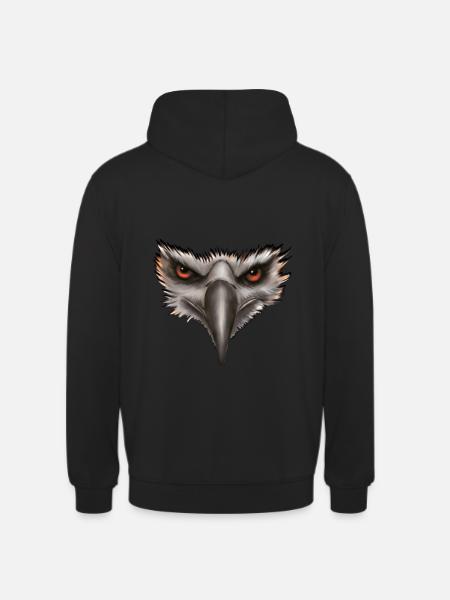 Eagle Eagle Head Gift - Unisex Hoodie - black