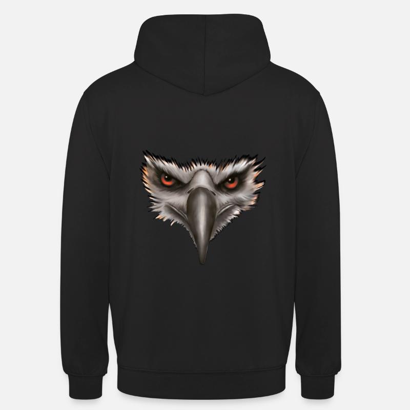 Cadeau Eagle Eagle Head - Sweat-shirt à capuche unisexe - noir