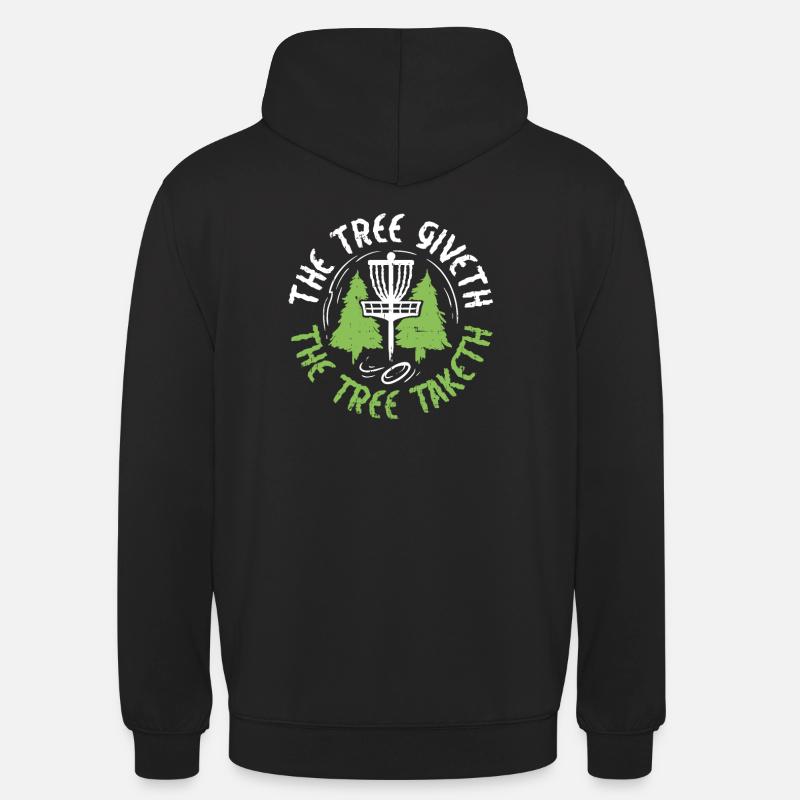 Disc Golf - Sweat-shirt à capuche unisexe - noir