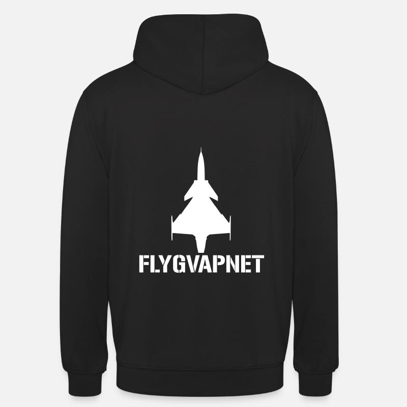 Flygvapnet - Luvtröja unisex - svart