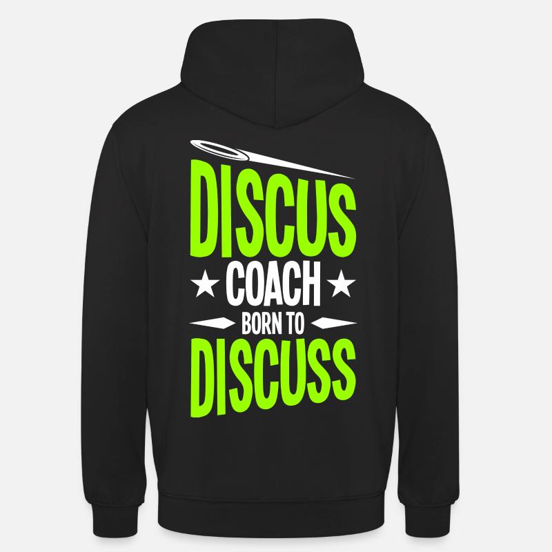 Diskuswurf Diskuswerfer Leichtathletik Diskus - Unisex Hoodie - Schwarz