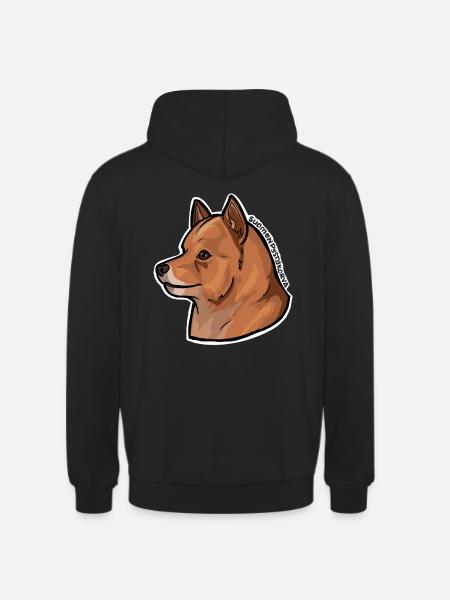 Finnish vertical ear - Unisex Hoodie - black