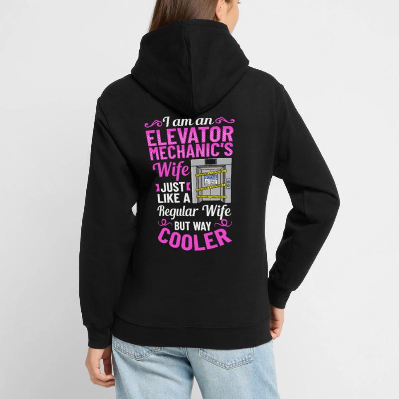 Elevator Elevator System Technician Woman Elevator Elevator Unisex Hoodie